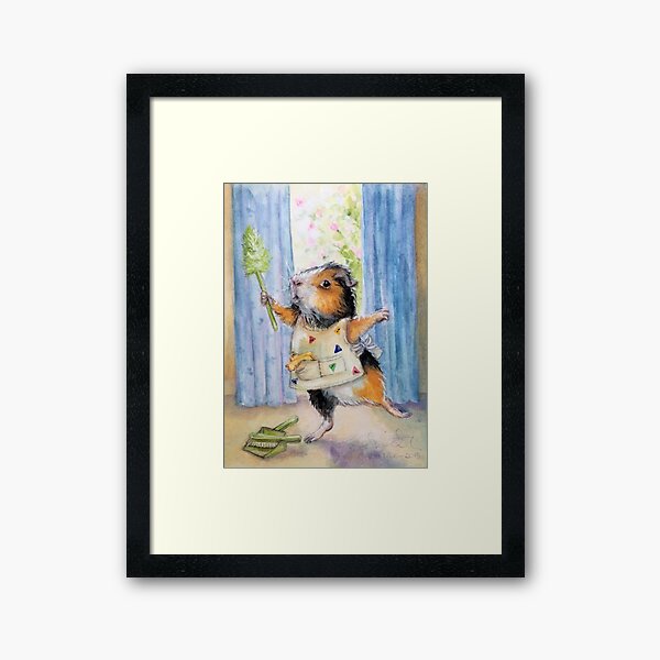 Item preview, Private Commission: Dancing, Cleaning Guinea Pig designed and sold by Out of The Hutch.