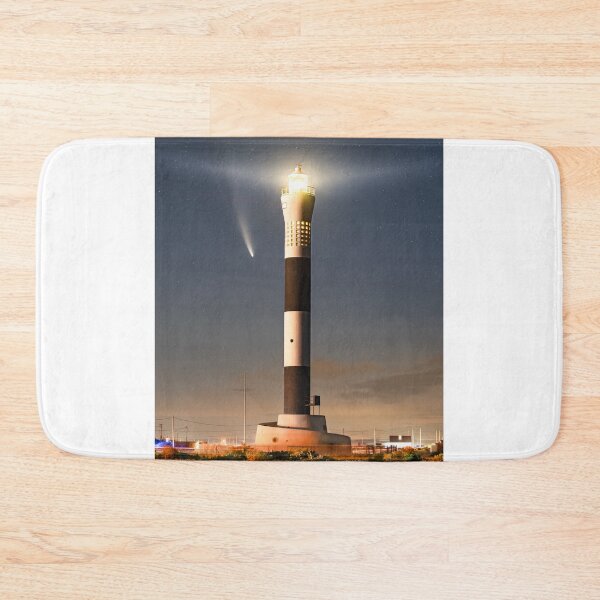 Item preview, Dungeness Lighthouse Comet Neowise at night designed and sold by rogerstanger.