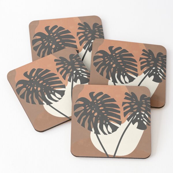 Item preview, Monstera Deliciosa Abstract Minimalist Art designed and sold by technicolorable_art.