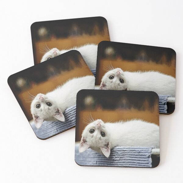 Item preview, Playful White Kitten designed and sold by LydiasPlace.