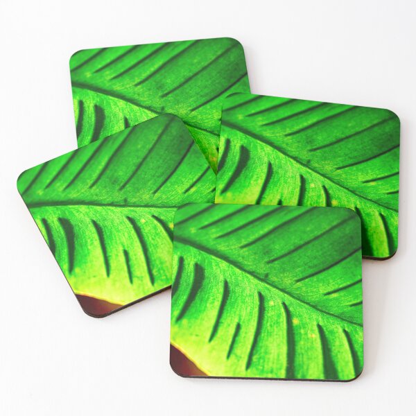 Item preview, Leaf in Tropical Green designed and sold by FOLK ART FUSION by heidiannemorris.