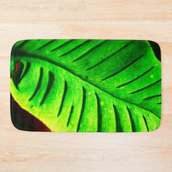 Item preview, Leaf in Tropical Green designed and sold by FOLK ART FUSION by heidiannemorris.