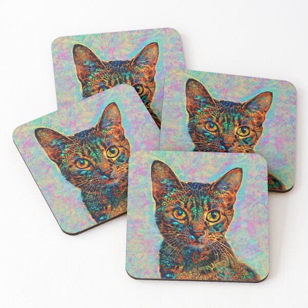 Item preview, Abstractions of abstract abstraction of cat designed and sold by blackhalt.