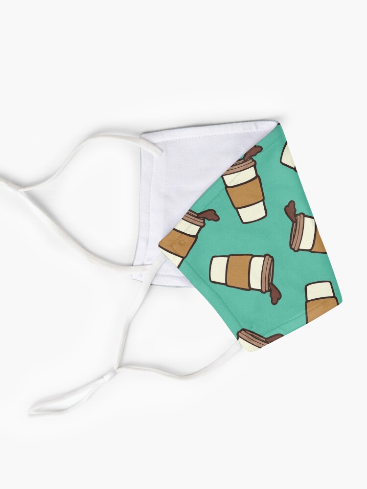 Alternate view of Take it Away Coffee Pattern Mask