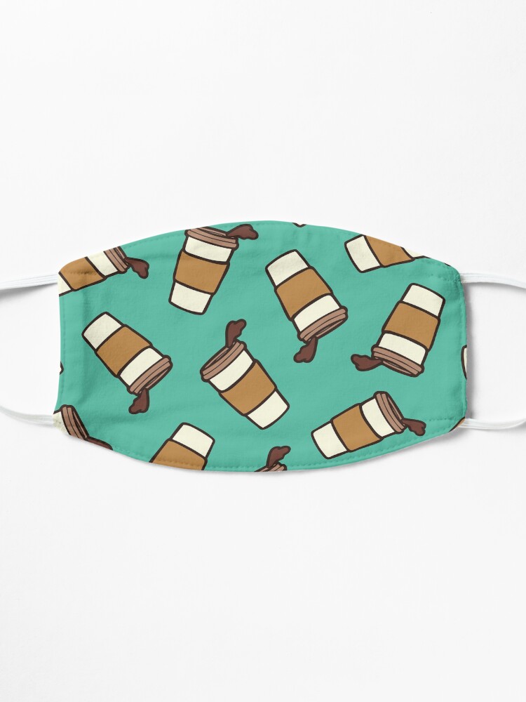Alternate view of Take it Away Coffee Pattern Mask