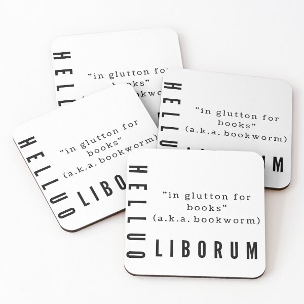 Item preview, Helluo Liborum - In glutton for books (aka bookworm) designed and sold by ItsNikkiArts.