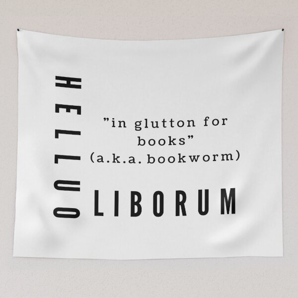 Item preview, Helluo Liborum - In glutton for books (aka bookworm) designed and sold by ItsNikkiArts.