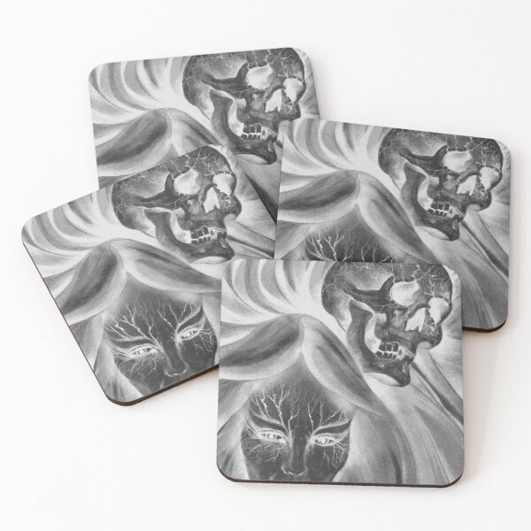 Item preview, Flames And Faces Black and White designed and sold by Geomaltips.