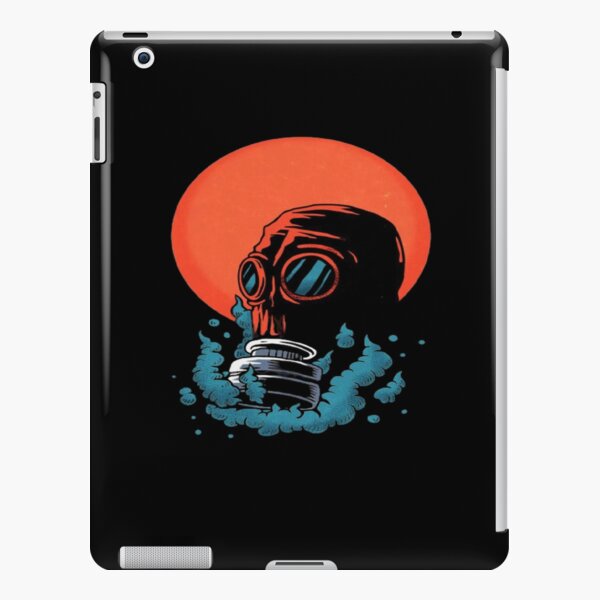 Coque Et Skin Adhesive Ipad Style De Dessin Anime De Masque De Gaz Rouge Par Mysted Redbubble