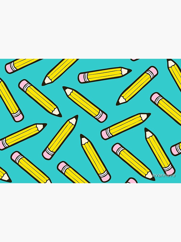 Pencil Power Blue Pattern by evannave