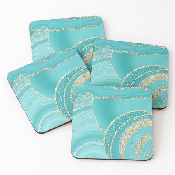 Item preview, Faux Turquoise Mermaid Hygge Marble Ocean Dreams designed and sold by MysticMarble.