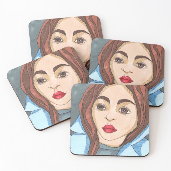 Item preview, Girl in a blue coat designed and sold by klabukova-y.