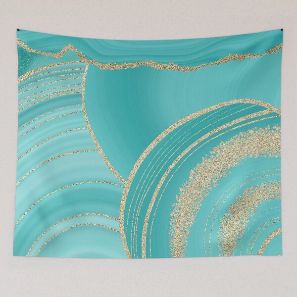Item preview, Faux Turquoise Mermaid Hygge Marble Ocean Dreams designed and sold by MysticMarble.