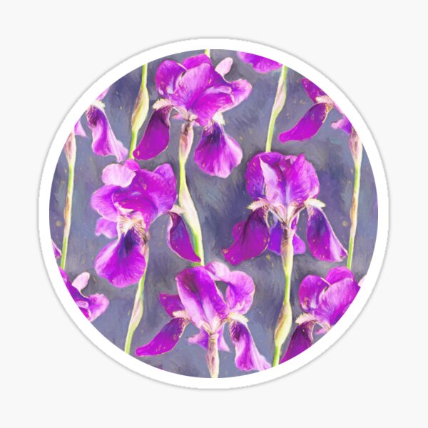 Item preview, Simple Iris Pattern in Warm Magenta designed and sold by micklyn.