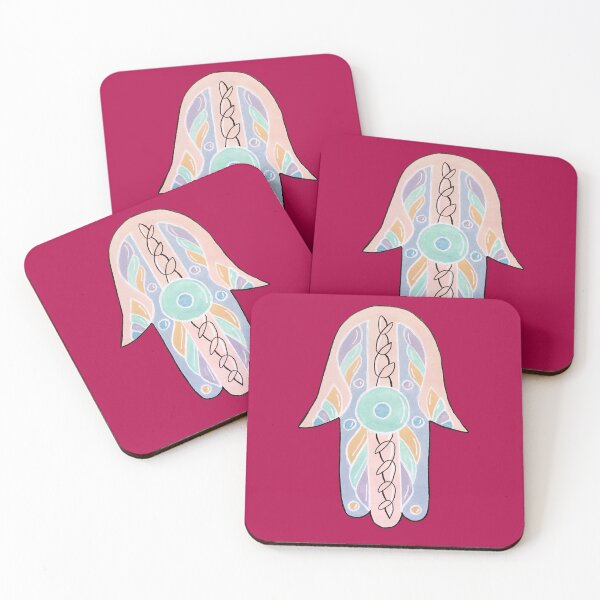 Item preview, hamsa, pastel, hand painted designed and sold by simh.