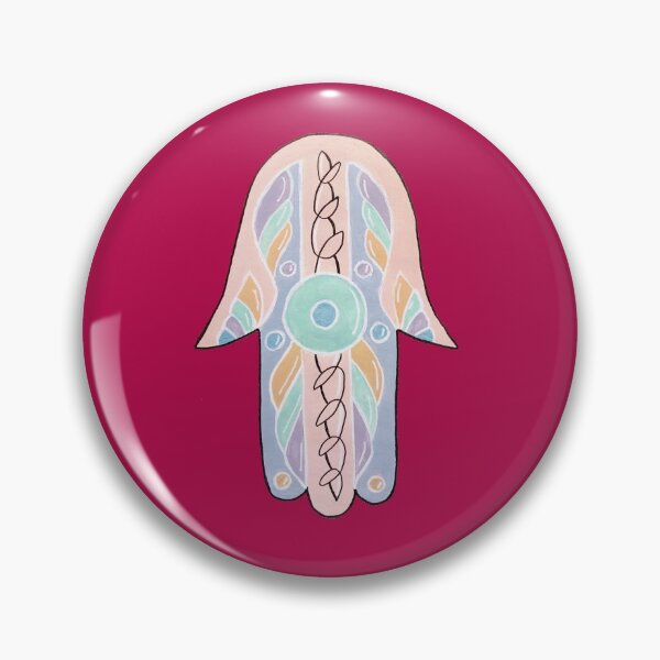 Item preview, hamsa, pastel, hand painted designed and sold by simh.