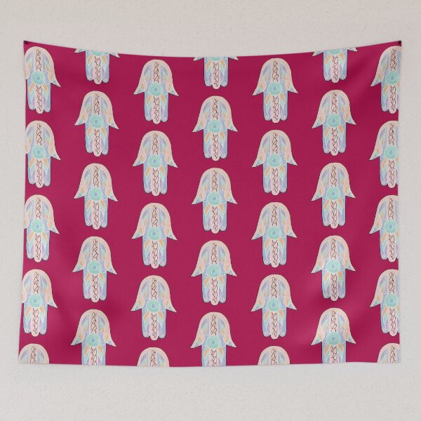Item preview, hamsa, pastel, hand painted designed and sold by simh.