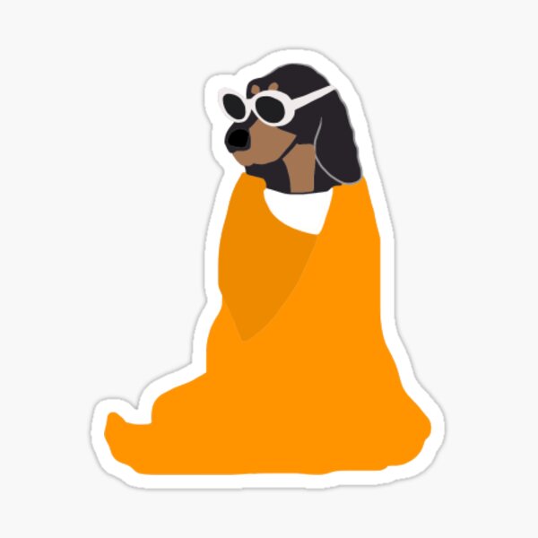 Smokey in a blanket- clout goggles Sticker
