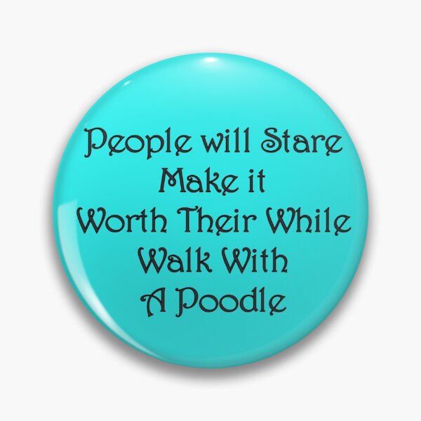 Item preview, Walk with a poodle designed and sold by ThePoodleandCo.