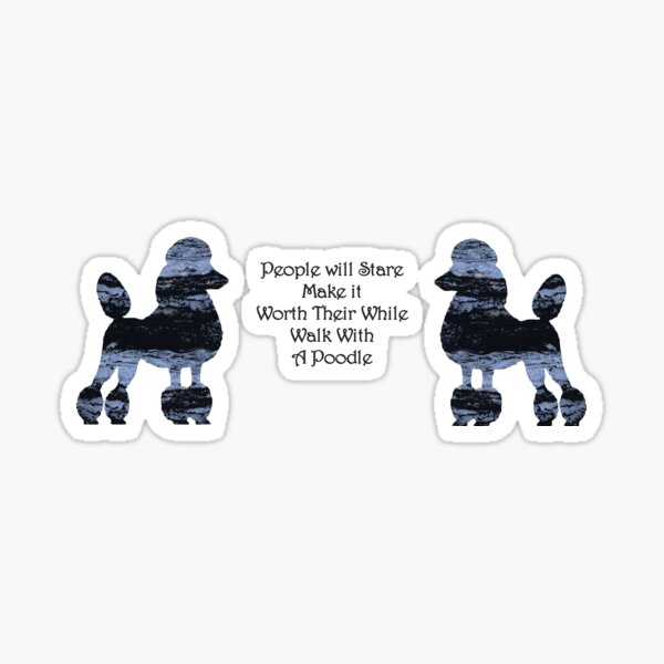 Item preview, Walk with a poodle designed and sold by ThePoodleandCo.