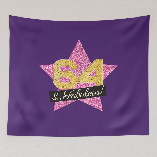Item preview, 64th Birthday Gifts Women Fabulous - Pink Gold designed and sold by betternotes.