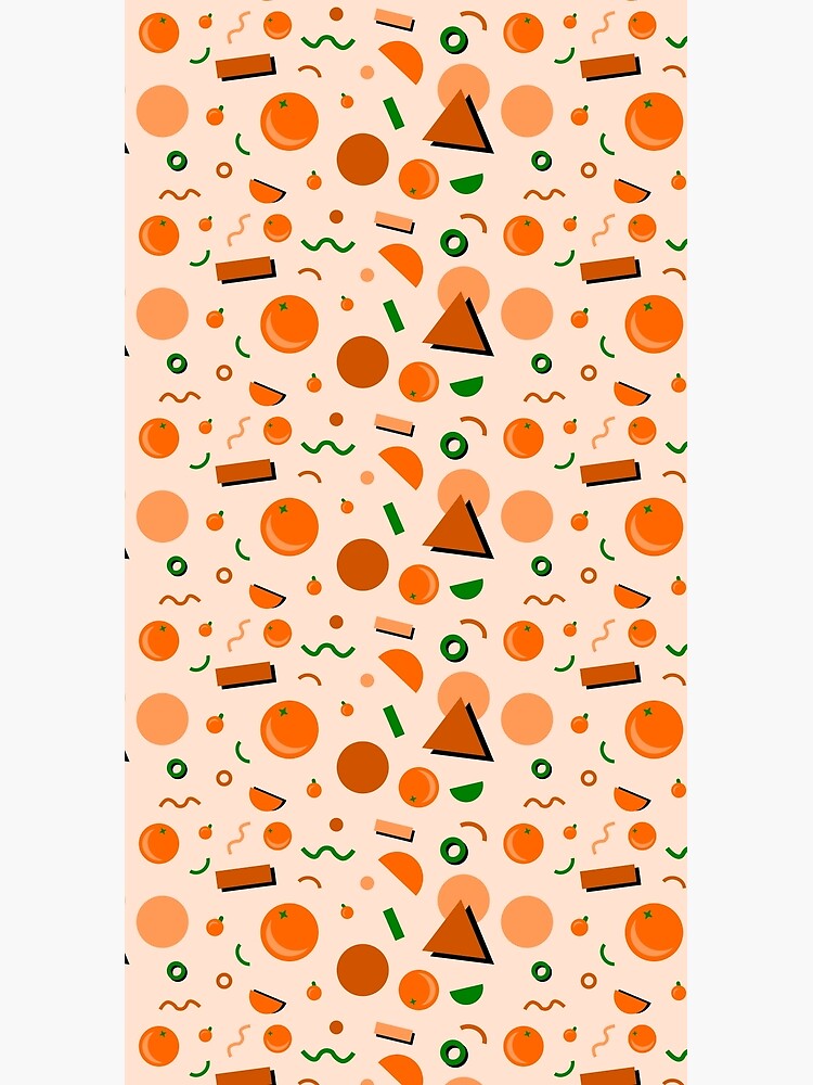 Disover 80s Style Orange Fruit Pattern Duffel Bag