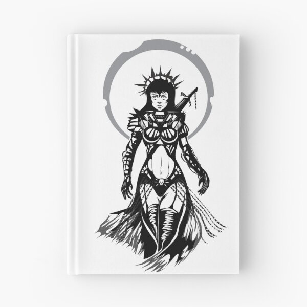 Artikelvorschau, Priesterin Krieger Fantasie Silhouette Illustration entworfen und verkauft von Maks08.