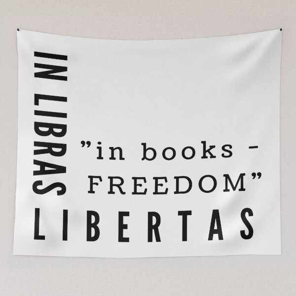 Item preview, In Libras Libertad - in books, freedom designed and sold by ItsNikkiArts.