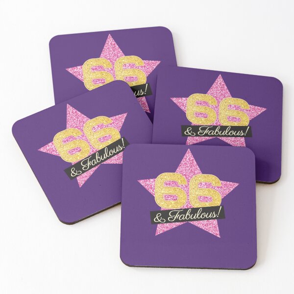Item preview, 66th Birthday Gifts Women Fabulous - Pink Gold designed and sold by betternotes.