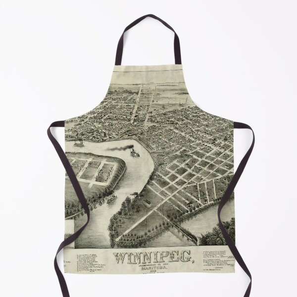 Item preview, Vintage Map of Winnipeg Canada (1881) designed and sold by BravuraMedia.