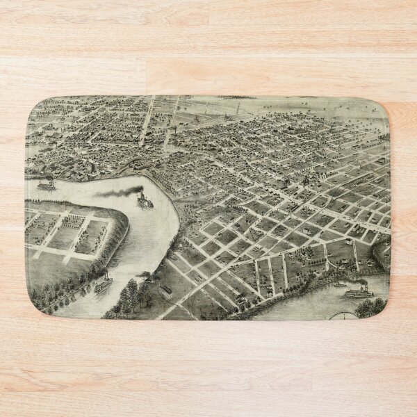 Item preview, Vintage Map of Winnipeg Canada (1881) designed and sold by BravuraMedia.