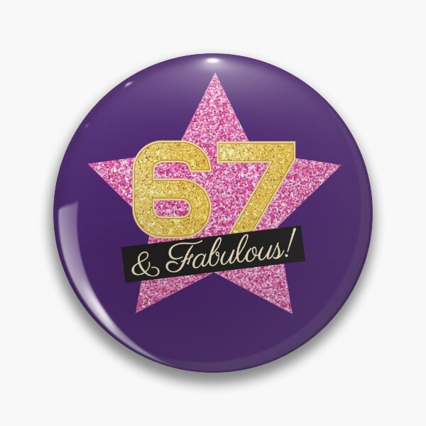 Item preview, 67th Birthday Gifts Women Fabulous - Pink Gold designed and sold by betternotes.