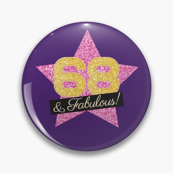 Item preview, 68th Birthday Gifts Women Fabulous - Pink Gold designed and sold by betternotes.
