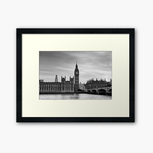 Big Ben and Westminster Bridge Framed Art Print