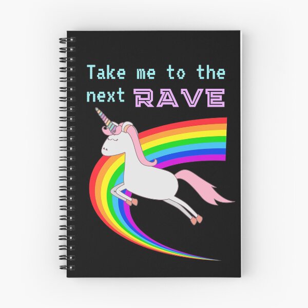 Item preview, Take Me To The Next Rave - Raving Unicorn designed and sold by m95sim.