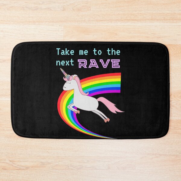 Item preview, Take Me To The Next Rave - Raving Unicorn designed and sold by m95sim.