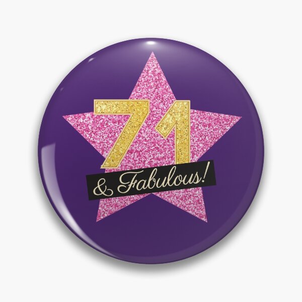 Item preview, 71st Birthday Gifts Women Fabulous - Pink Gold designed and sold by betternotes.