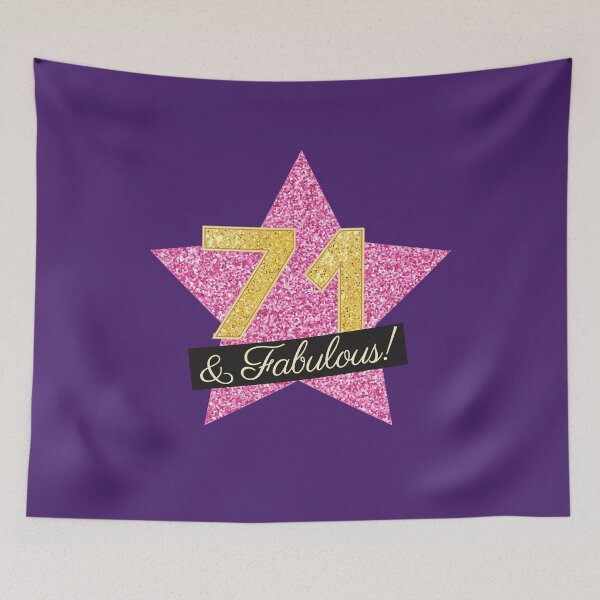 Item preview, 71st Birthday Gifts Women Fabulous - Pink Gold designed and sold by betternotes.