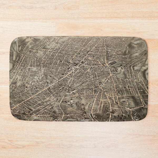 Item preview, Vintage Map of Worcester MA (1878) designed and sold by BravuraMedia.
