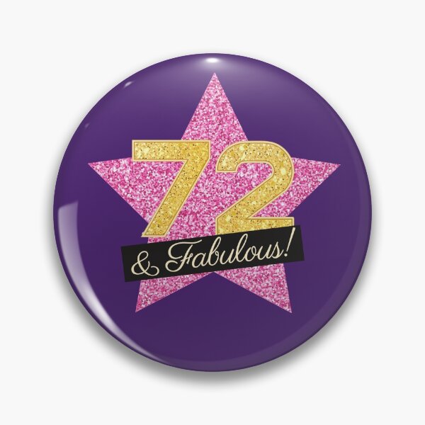 Item preview, 72nd Birthday Gifts Women Fabulous - Pink Gold designed and sold by betternotes.