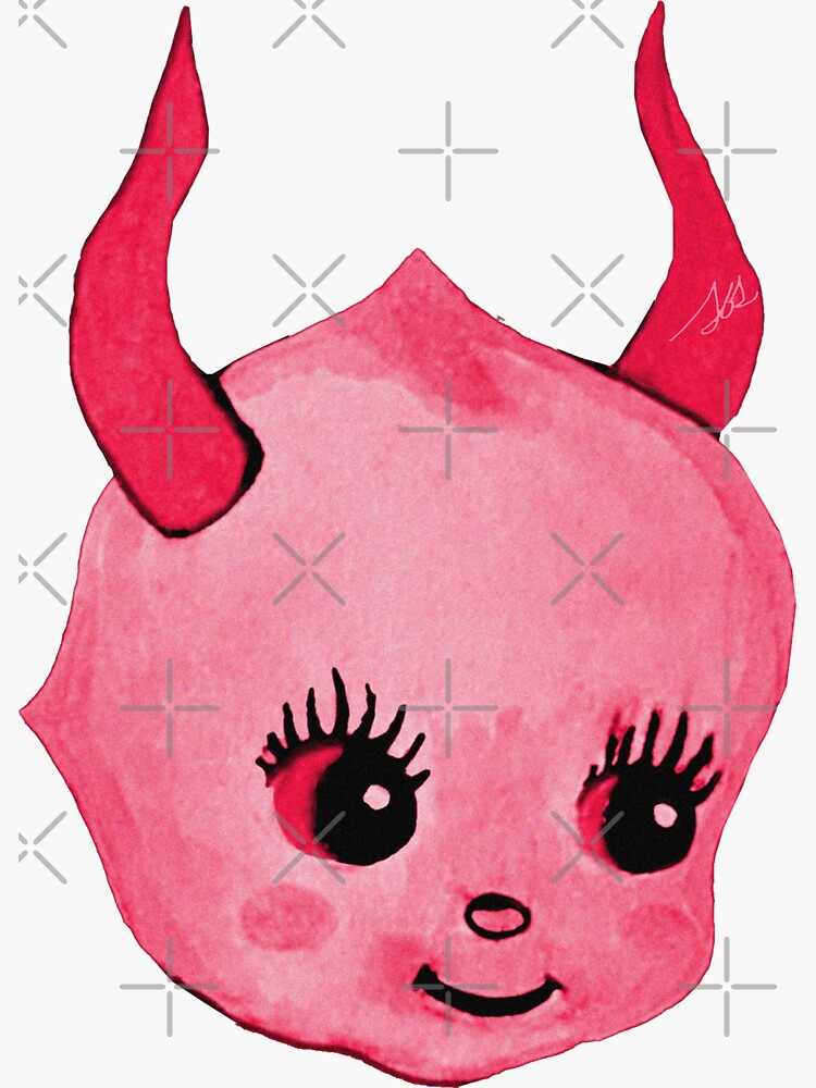 Thumbnail 3 of 3, Sticker, Devil designed and sold by kinescopic.