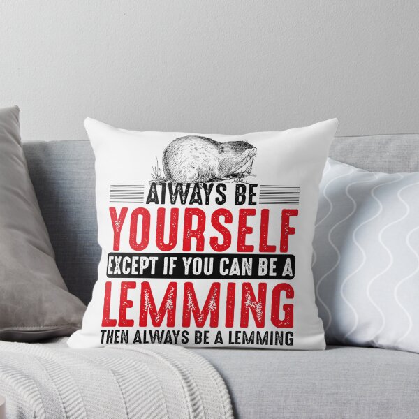 Artikelvorschau, Always Be A Lemming - Lemminge - Black entworfen und verkauft von saechla.