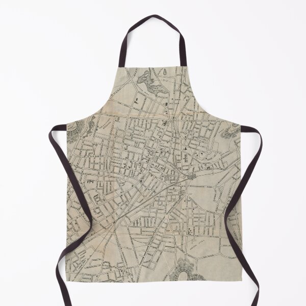 Item preview, Vintage Map of Worcester MA (1891) designed and sold by BravuraMedia.