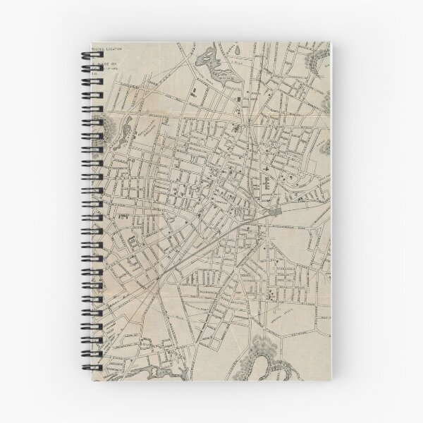 Item preview, Vintage Map of Worcester MA (1891) designed and sold by BravuraMedia.