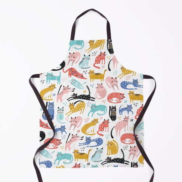 Item preview, Cute Colorful Cat Pattern Artwork designed and sold by AugustDesign.