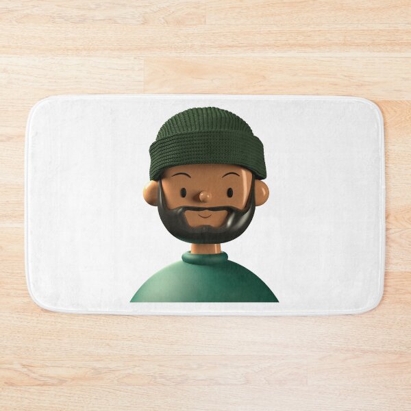 Item preview, Funny black bearded man Ferdinand designed and sold by MHerzel.