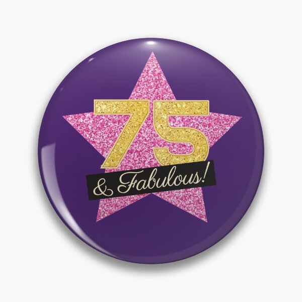 Item preview, 75th Birthday Gifts Women Fabulous - Pink Gold designed and sold by betternotes.