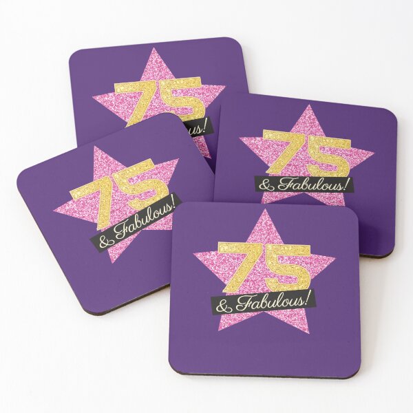 Item preview, 75th Birthday Gifts Women Fabulous - Pink Gold designed and sold by betternotes.