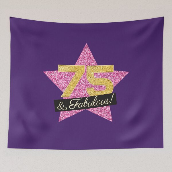 Item preview, 75th Birthday Gifts Women Fabulous - Pink Gold designed and sold by betternotes.