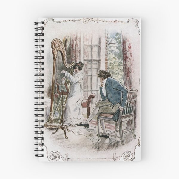 Item preview, Charles Edmund Brock - Jane Austen Playing The Harp designed and sold by artcenter.